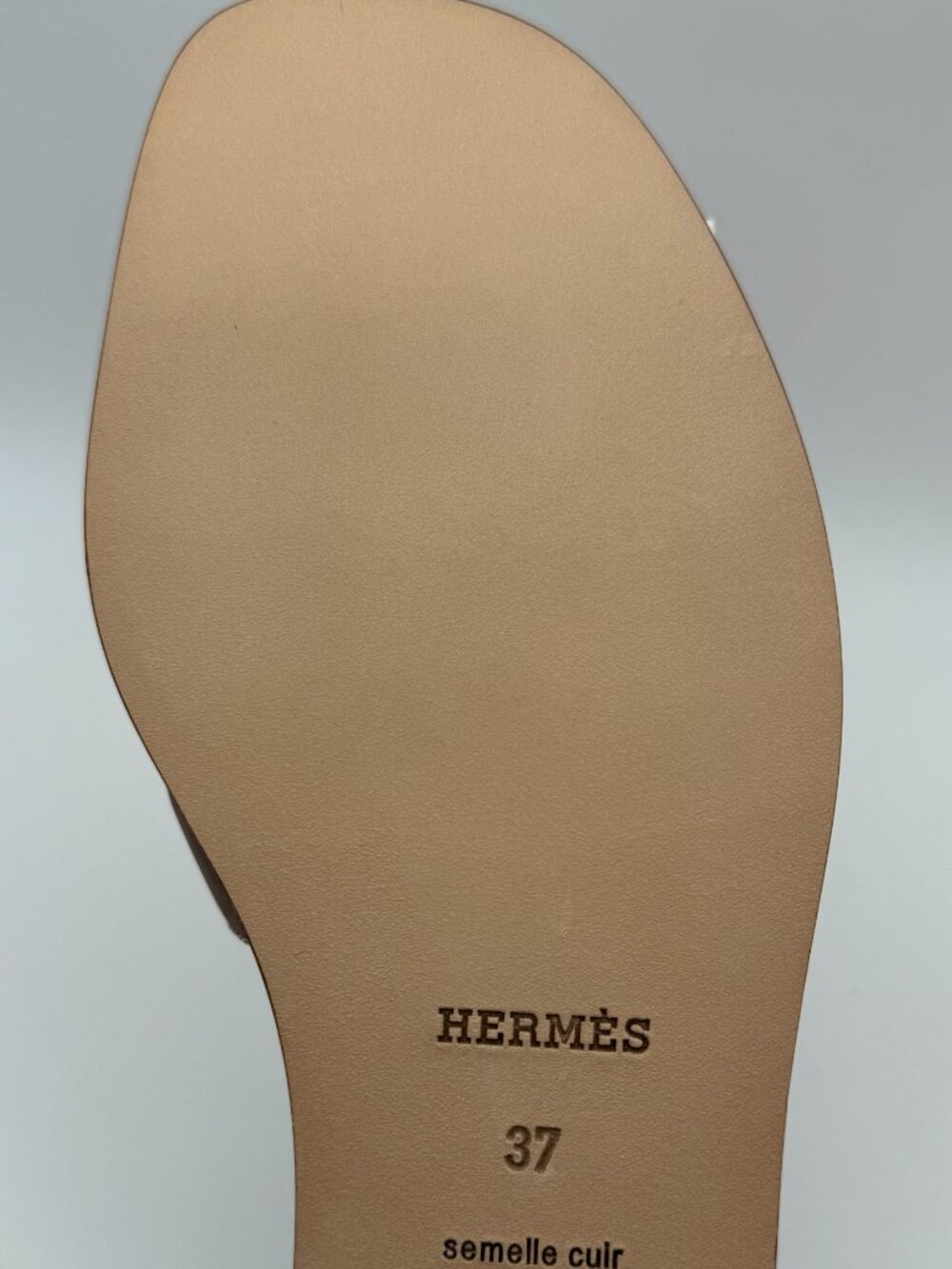 Hermes Oran Sandals Gold 37 - Picture 12 of 13